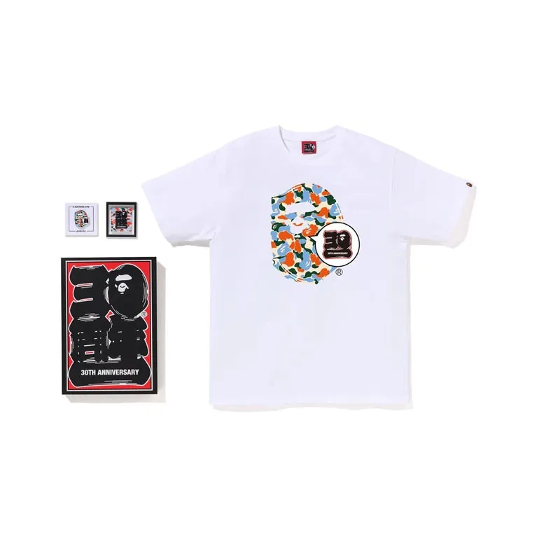 Bape Store Indonesia Bape 30th Anniversary Ape Head Tee Set