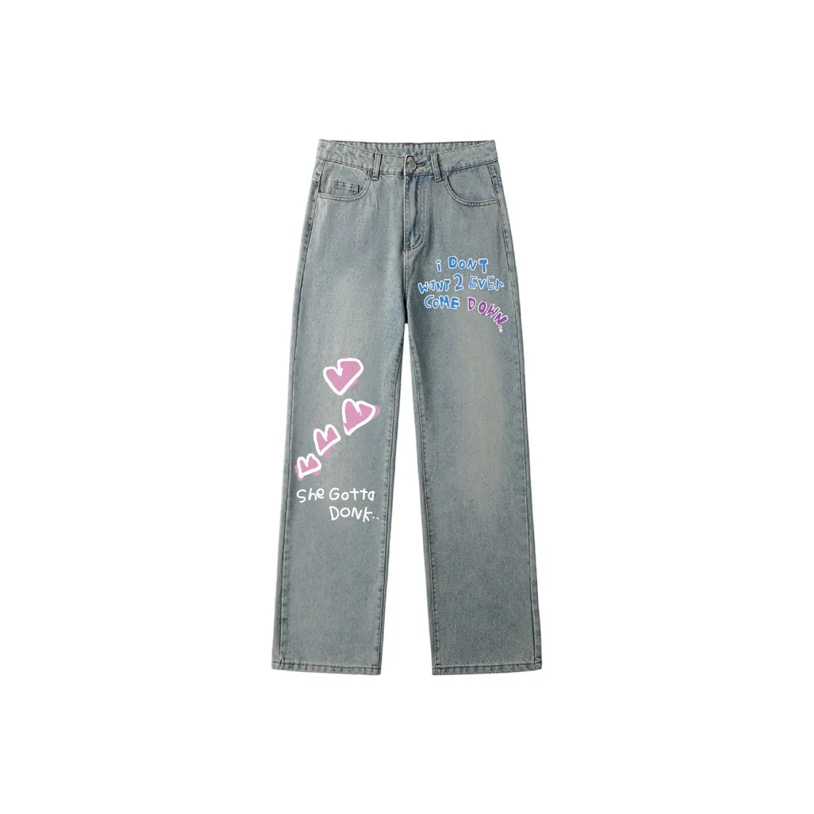 AFTER SCHOOL SPECIAL Jeans Unisex Light Blue