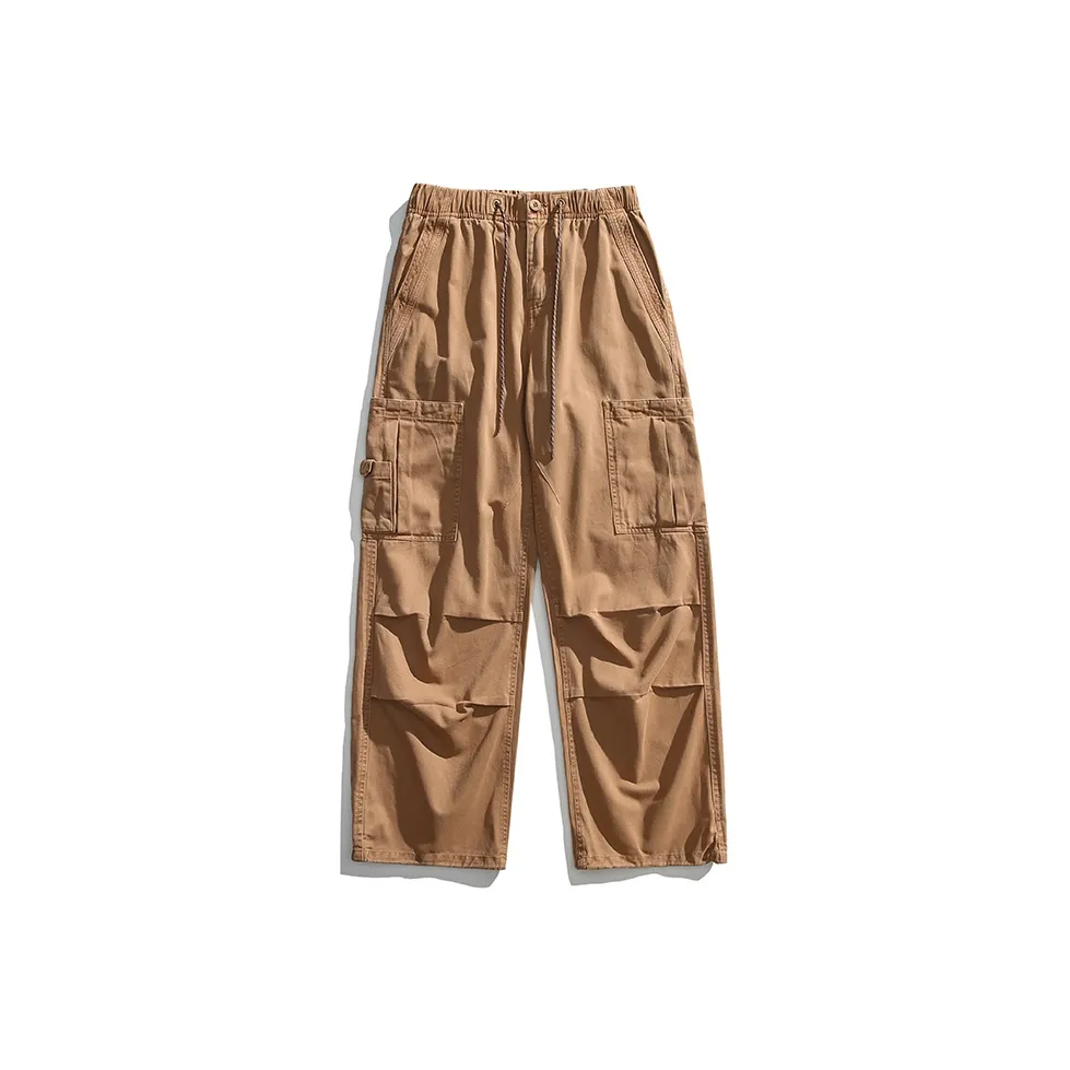 MFPF Повседневные тяжелые прямые брюки карго унисекс