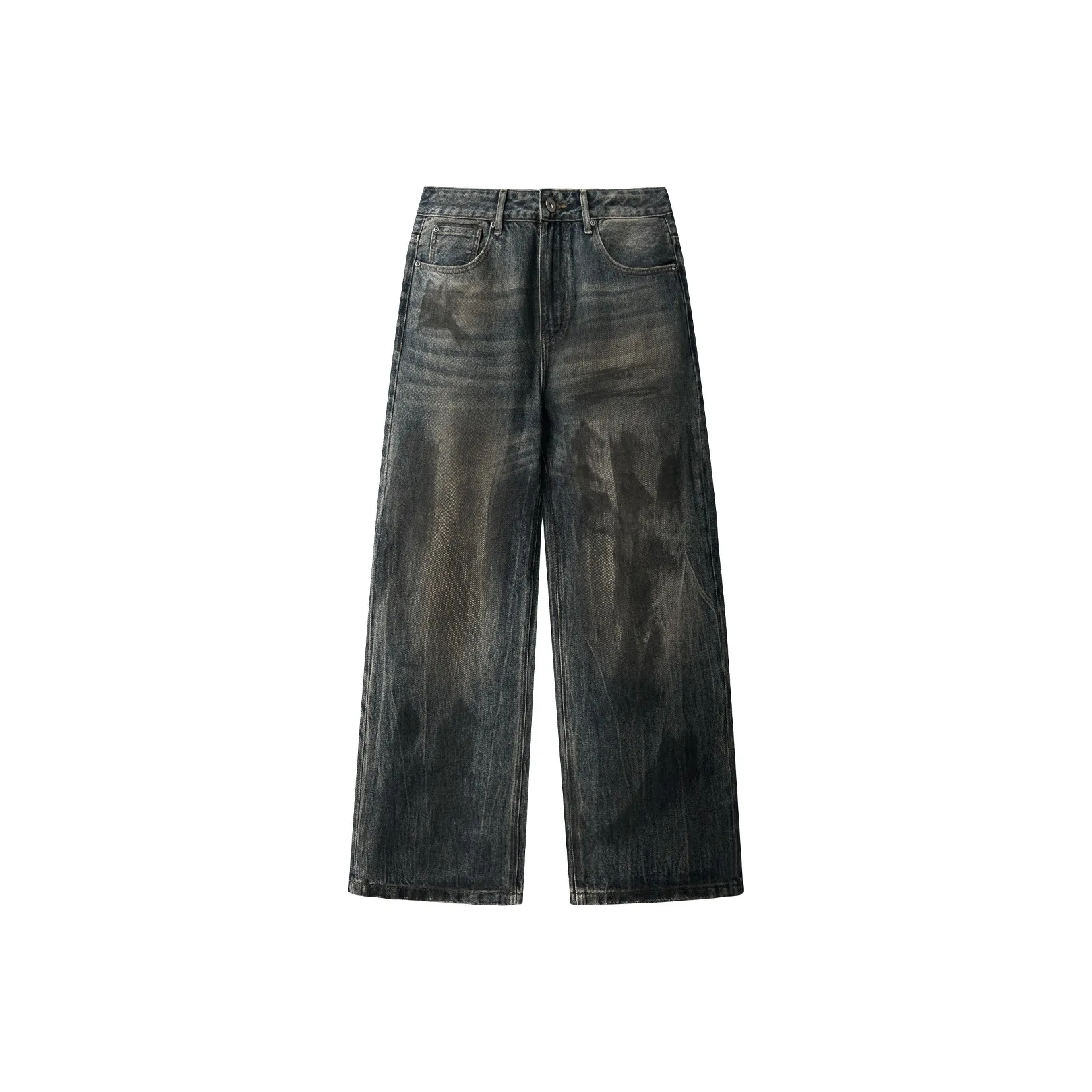 FAR BACK Low jeans Unisex Vintage Blue