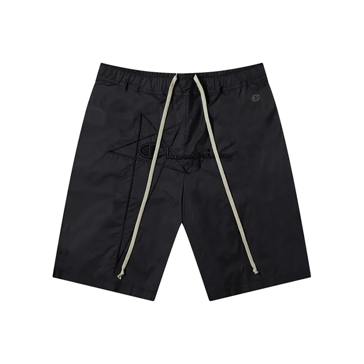 RICK OWENS RO X Champion Повседневные шорты Мужской Черный