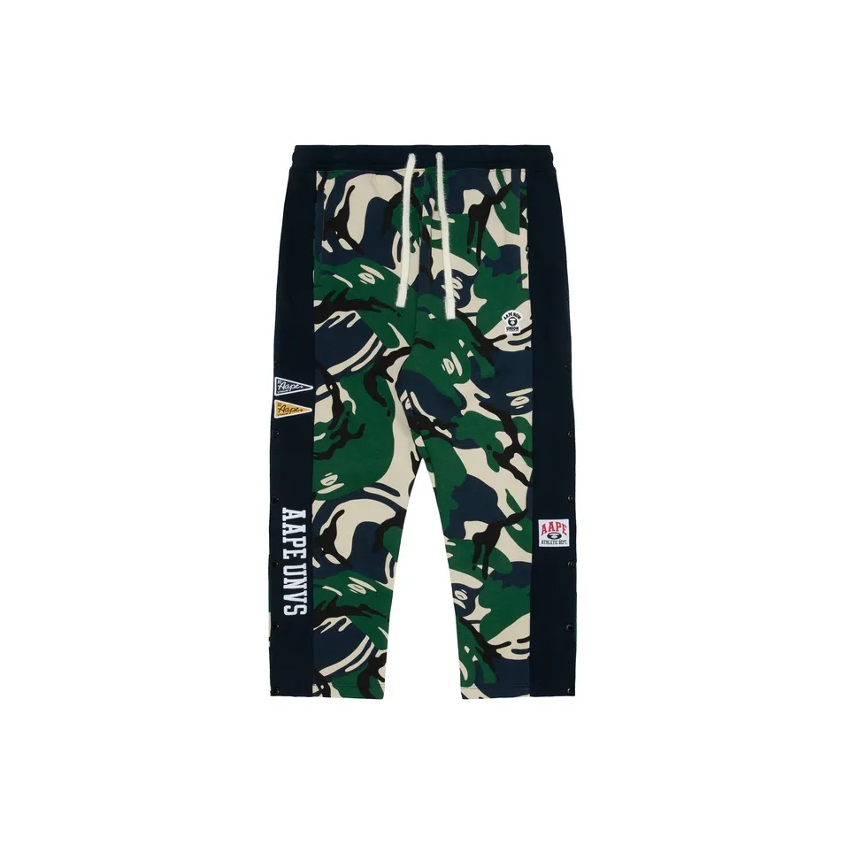 AAPE Зеленые полосы GRC Мужские Повседневные Брюки