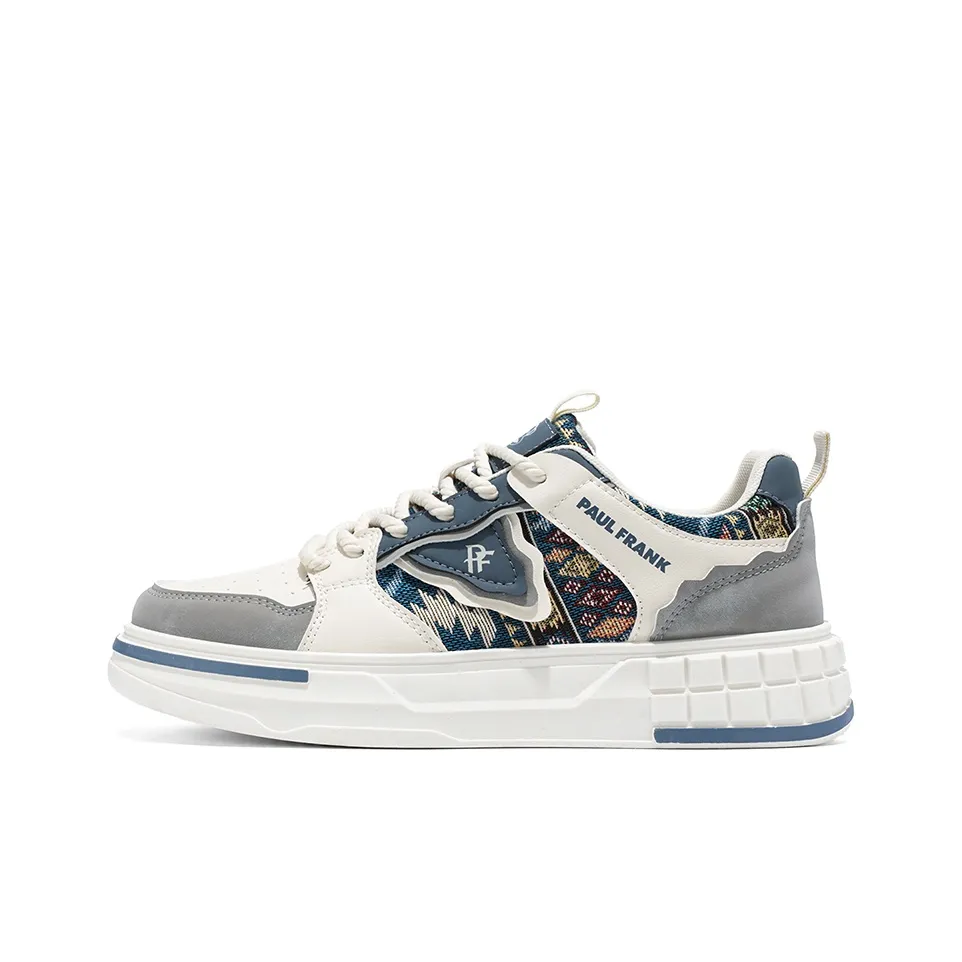 PAUL FRANK Slip-resistant Abrasion-resistant Low-top Skateboard Shoes Men's PAUL FRANK Противоскользящие Износостойкие Низкие Кеды для Скейтбординга Мужские