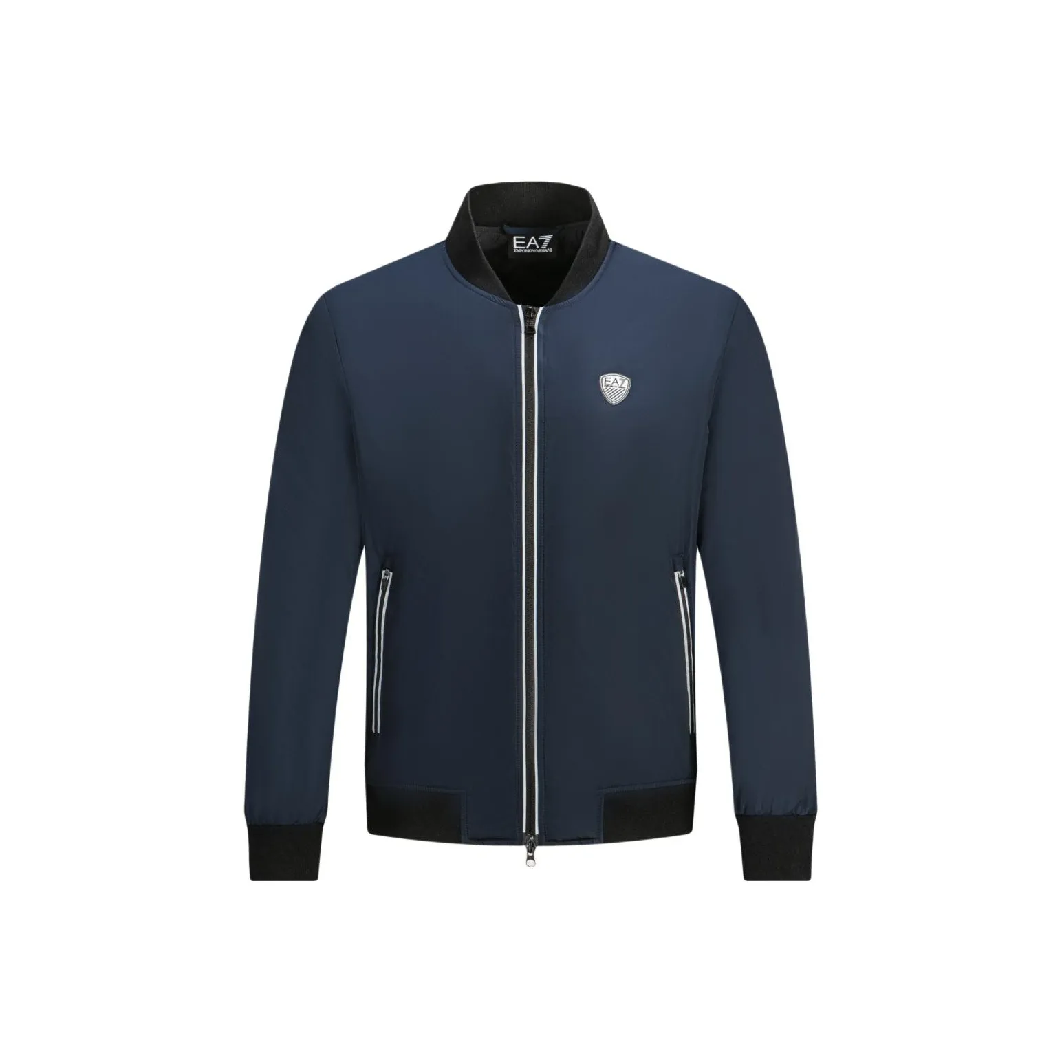 EMPORIO ARMANI EA7 FW24 Хлопковый пуховик Мужской Темно-синий