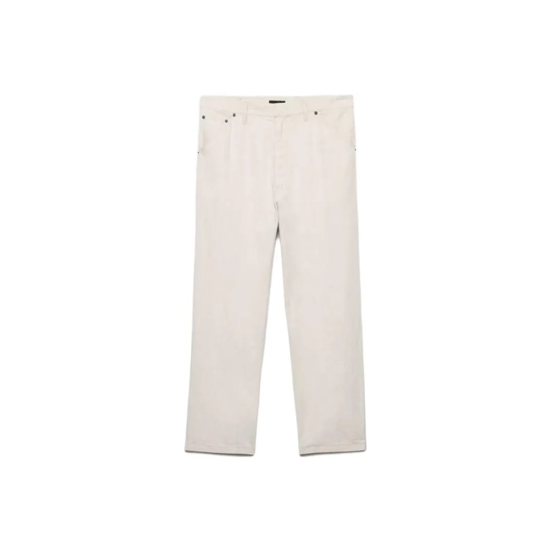PRADA Chambray Triangle Logo Pants