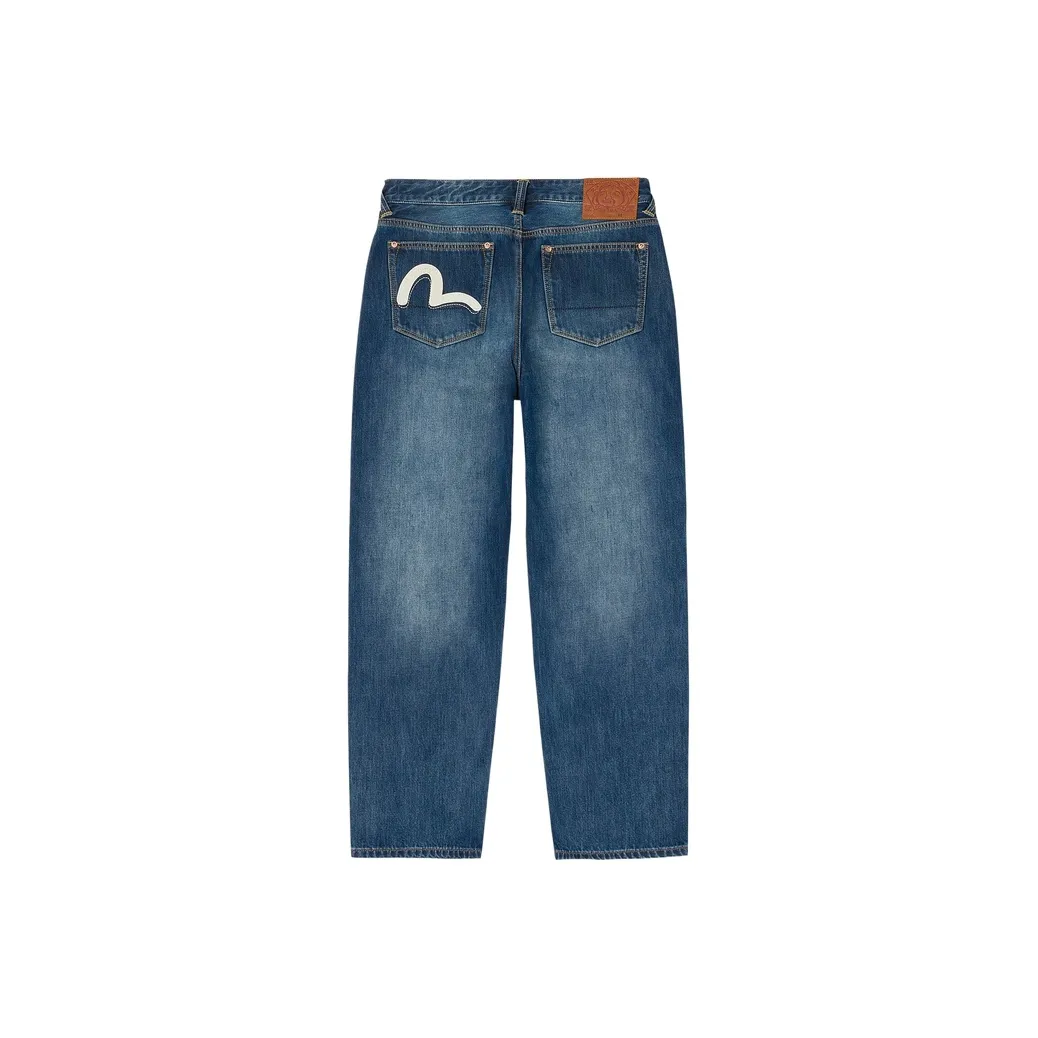 EVISU Джинсовый Синий Мужские Джинсы