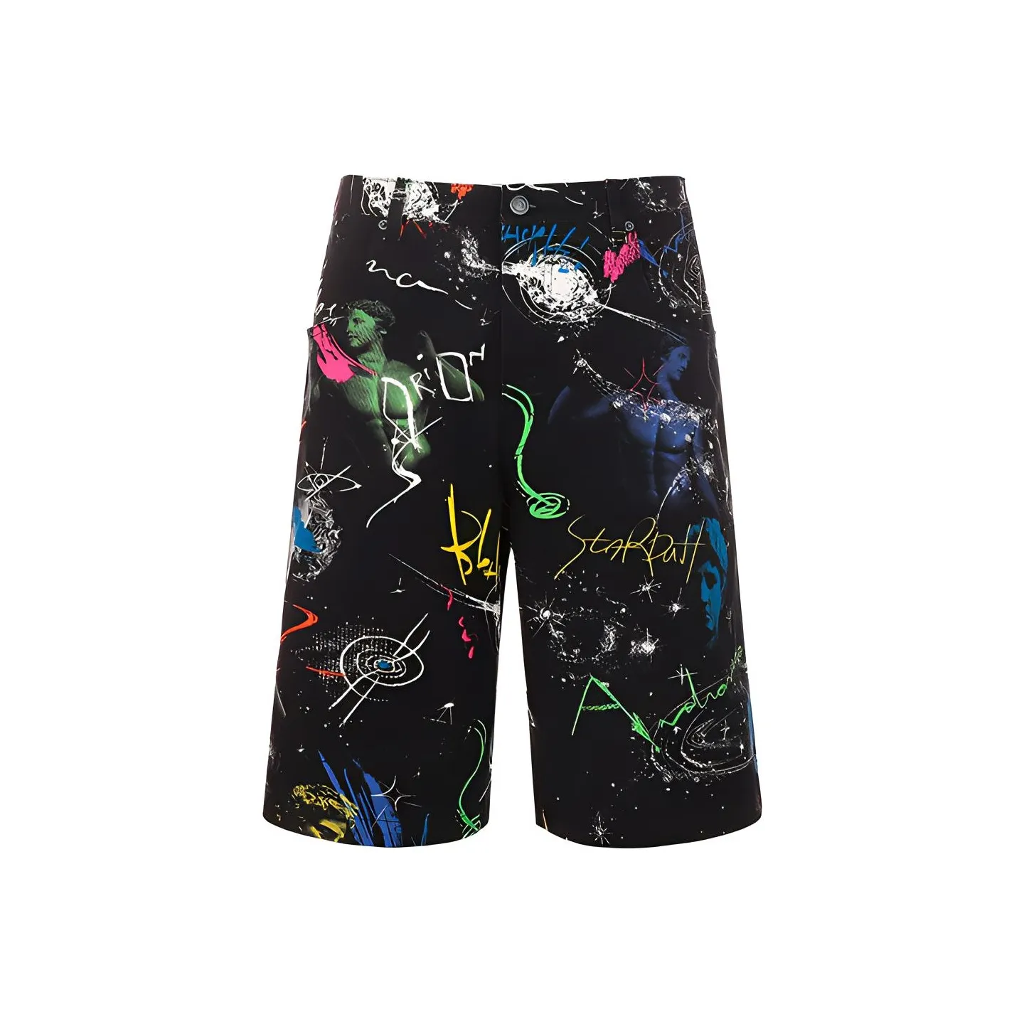 MOSCHINO Черные Мужские Повседневные Шорты