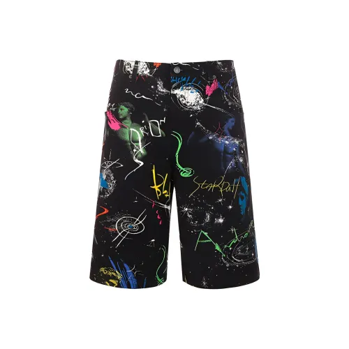 MOSCHINO Черные Мужские Повседневные Шорты