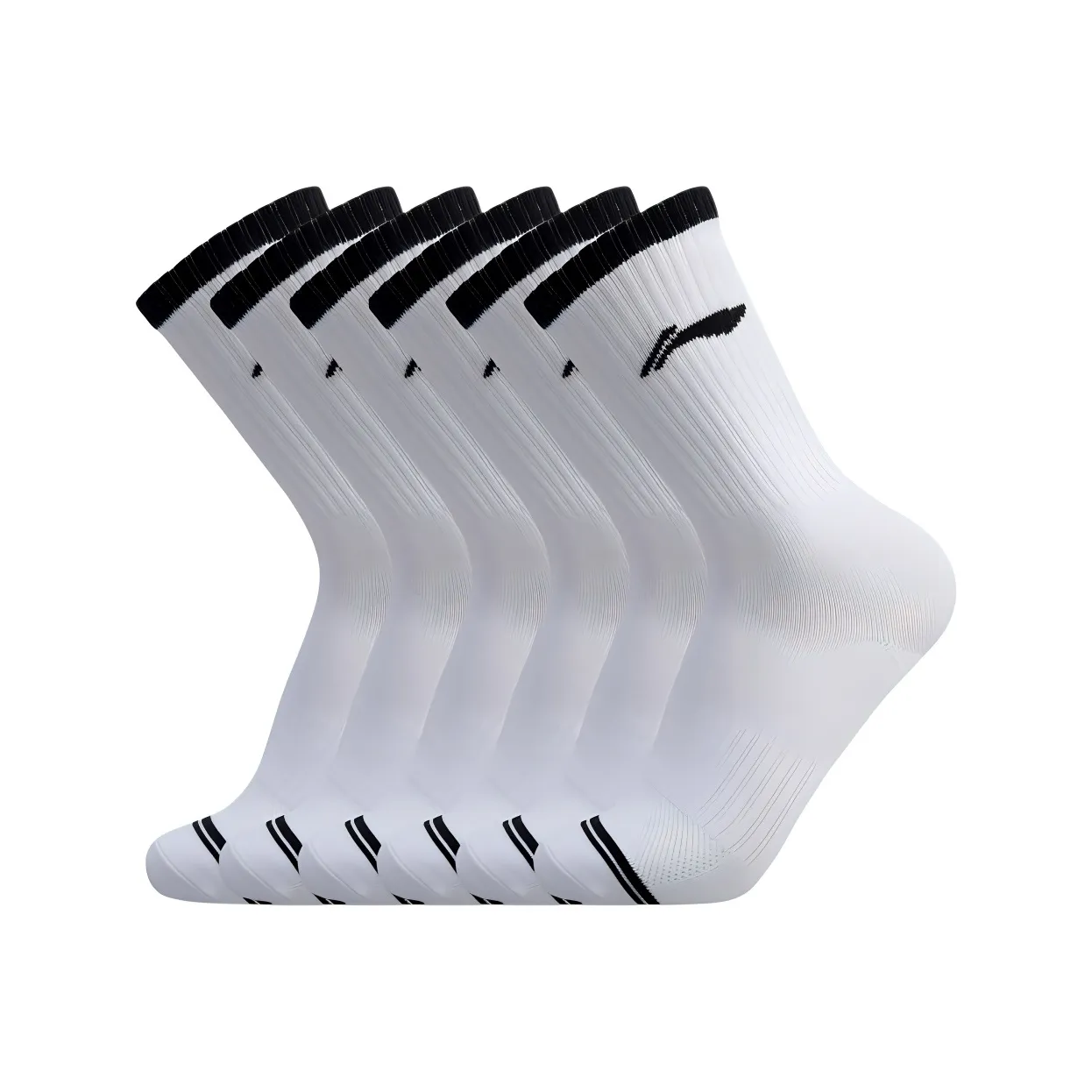 LINING Беговые носки Унисекс 6 пар Белые