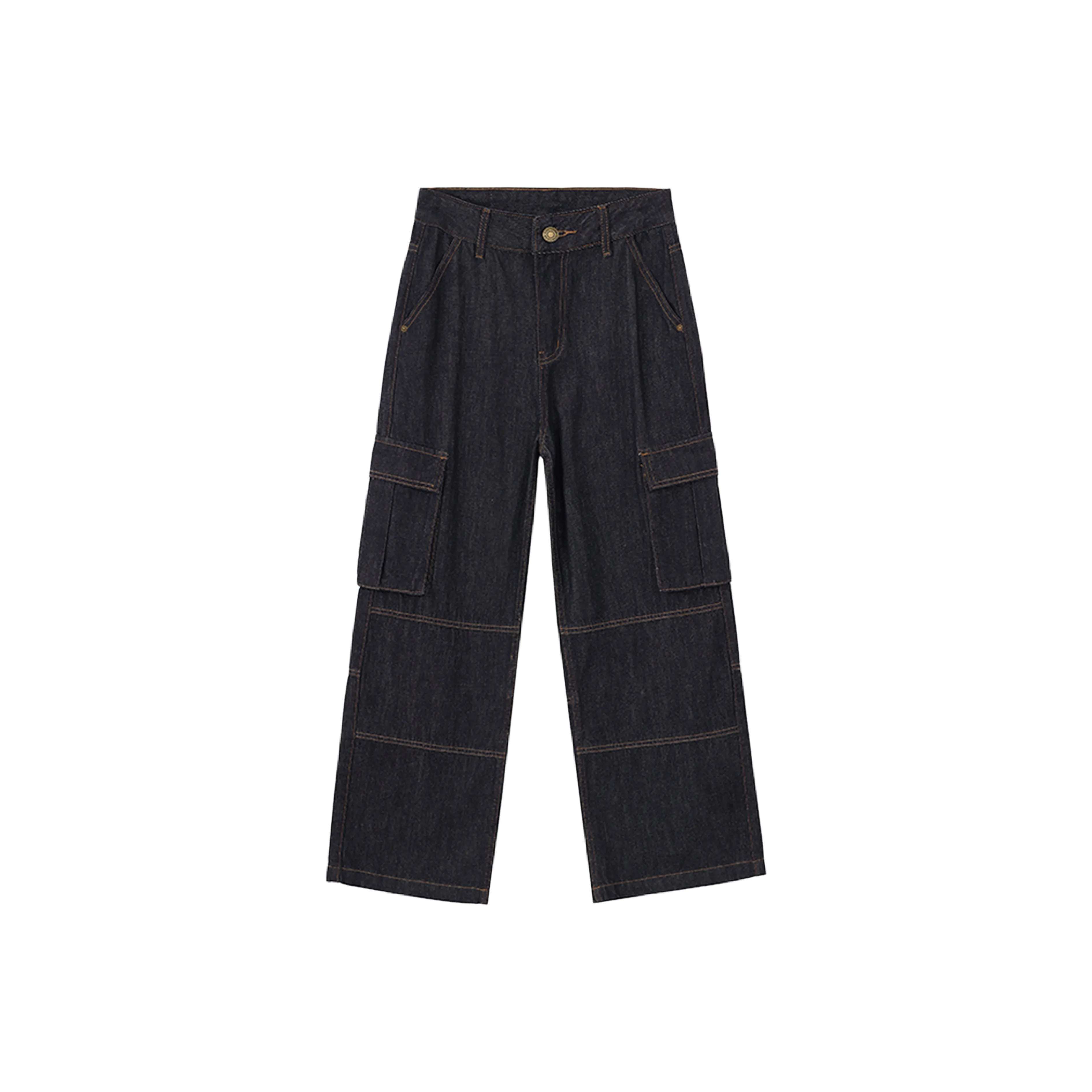 A3G4 Карго Брюки Унисекс Джинсовый Синий