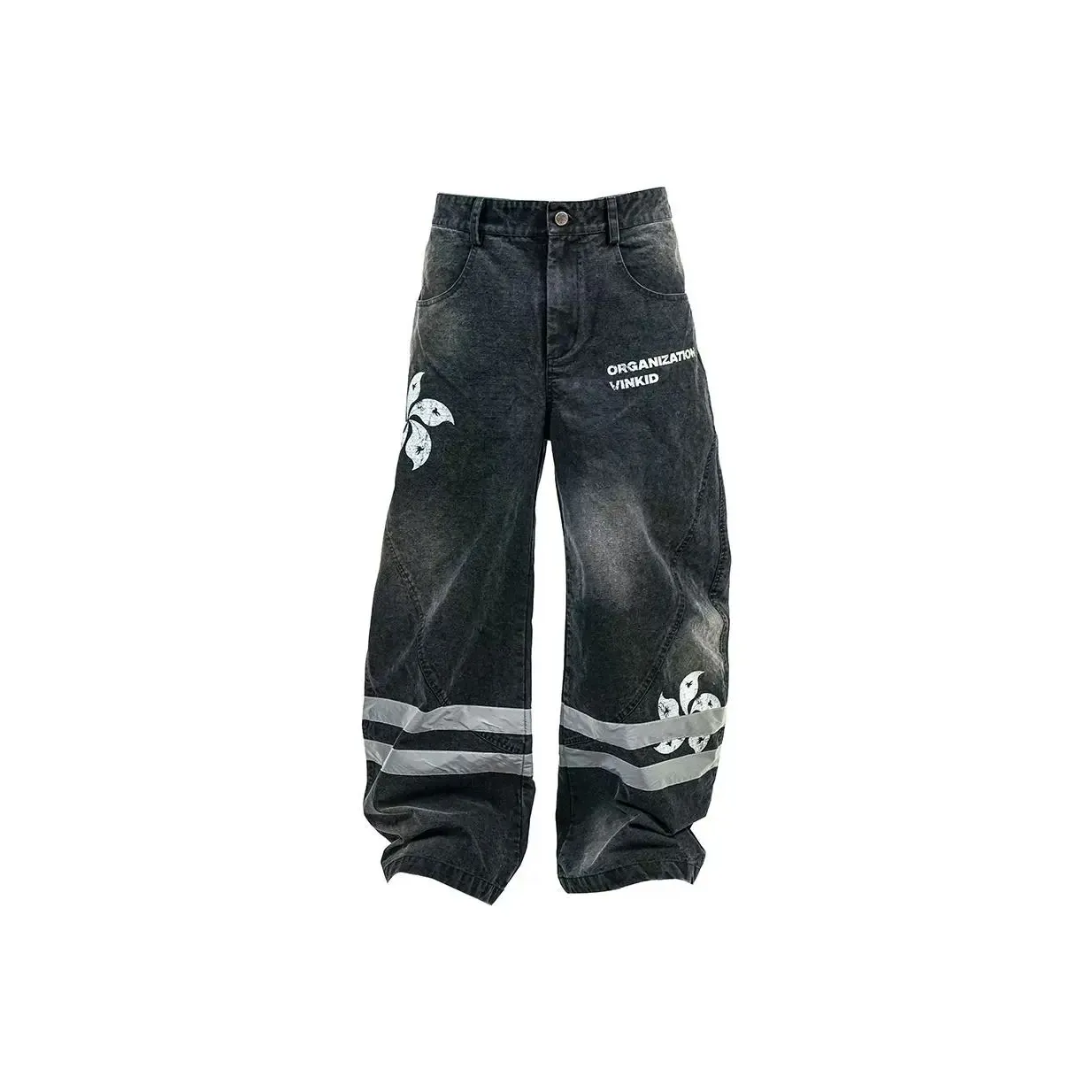VINKID ORGANIZATION Jeans Unisex Black