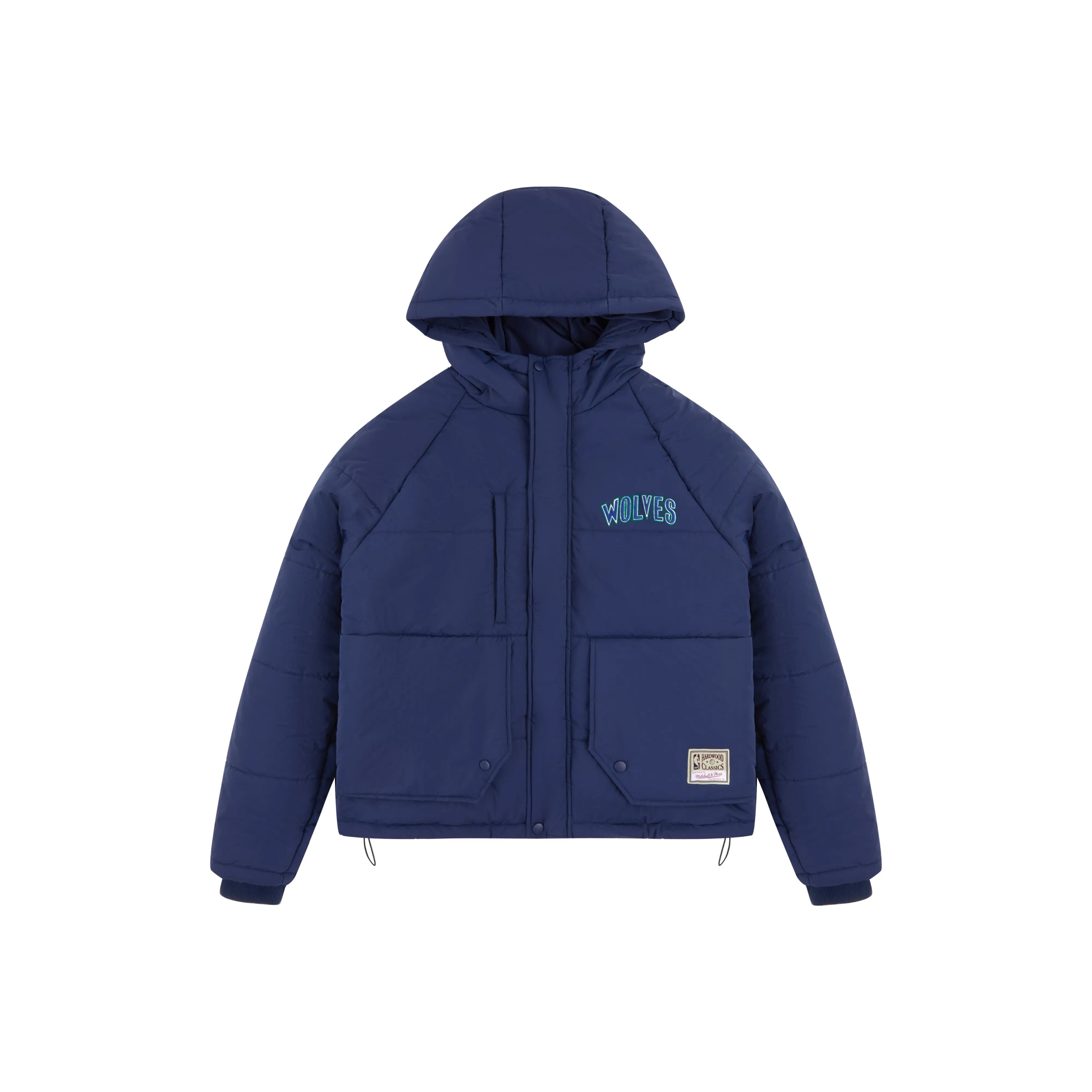 MITCHELL NESS Хлопковый пуховик унисекс темно-синий