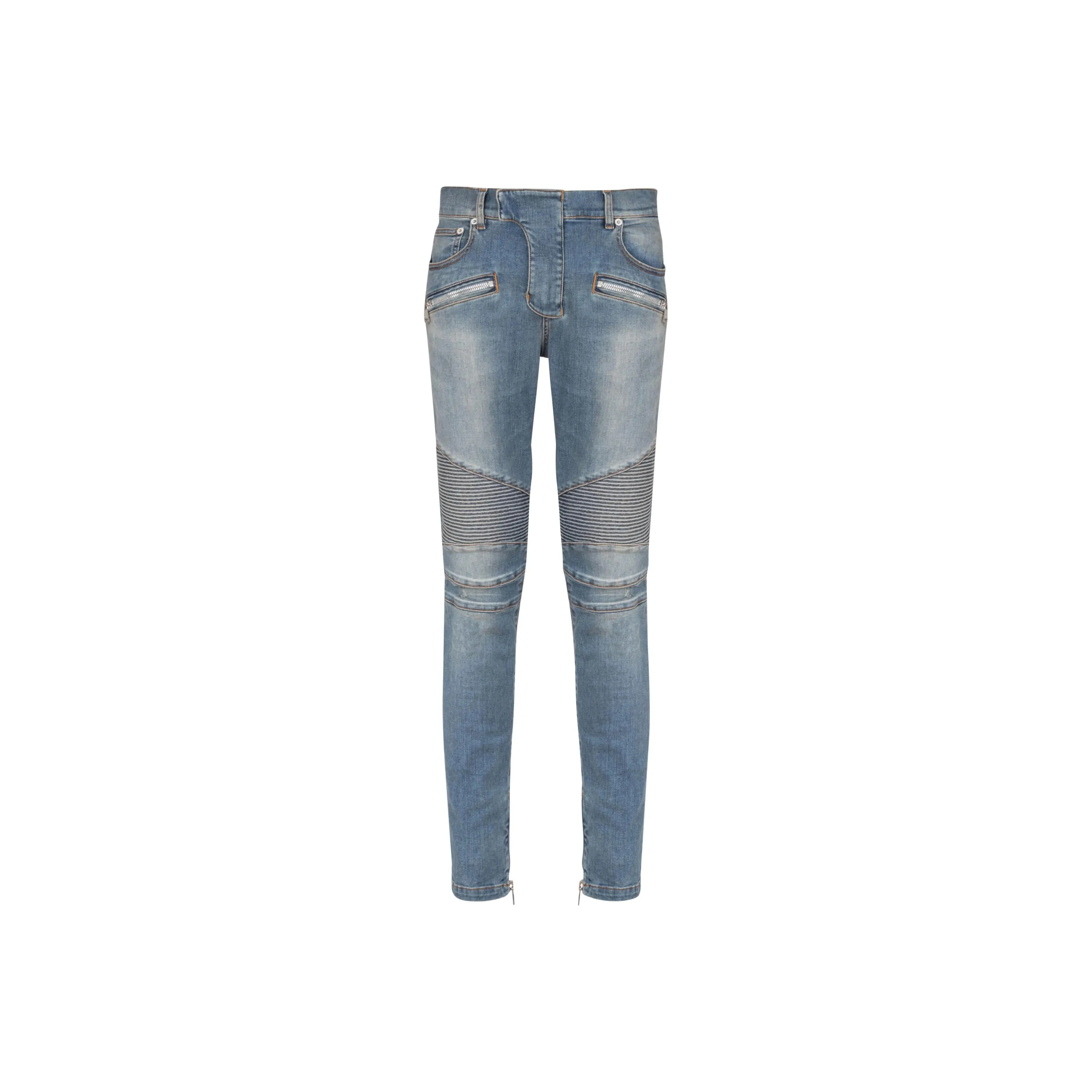 BALMAIN Slim Fit Biker Jeans