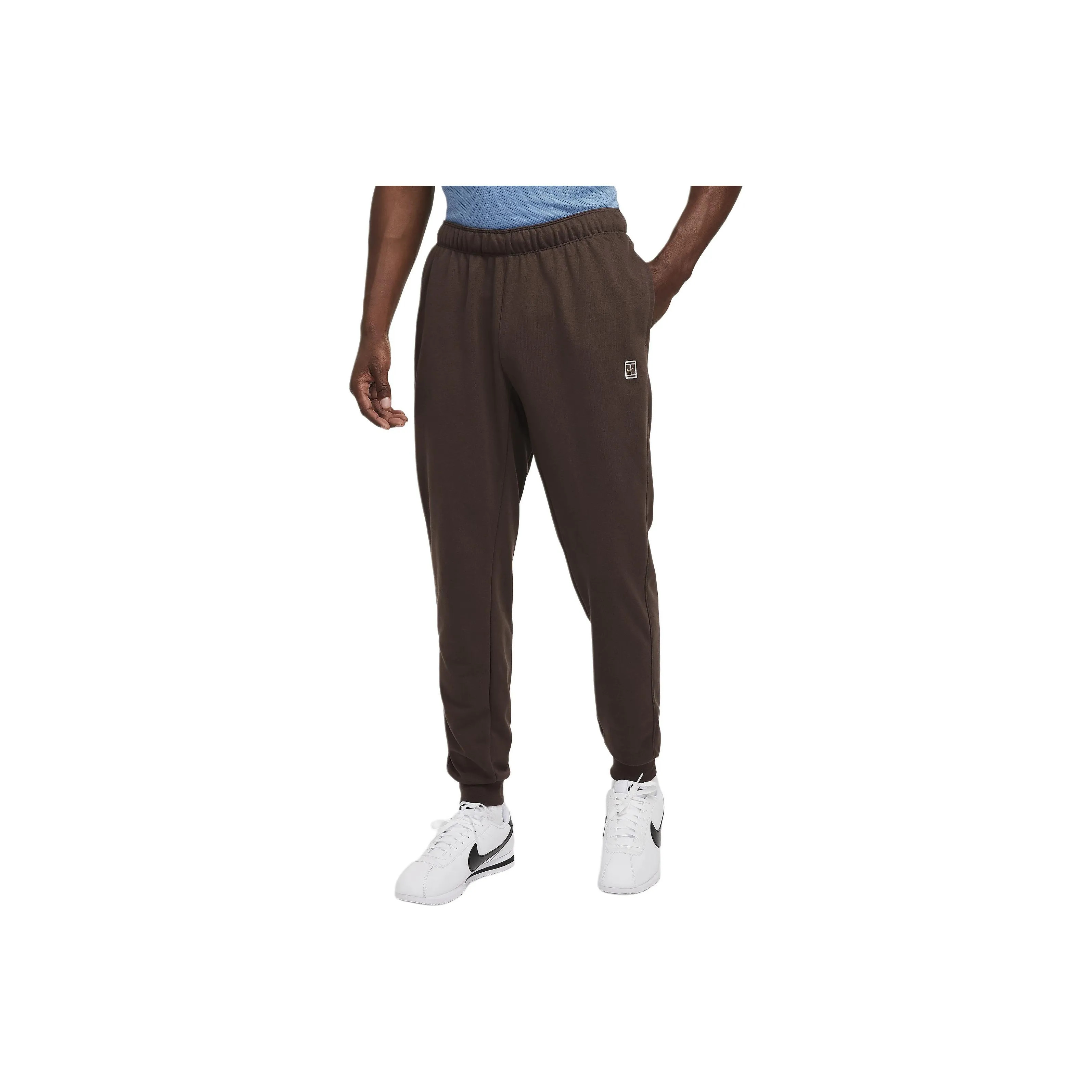 Nike COURT HERITAGETennis FW24 Knitted Sweatpants Men's Brown