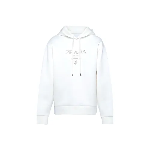 PRADA Белый Мужские Свитшоты