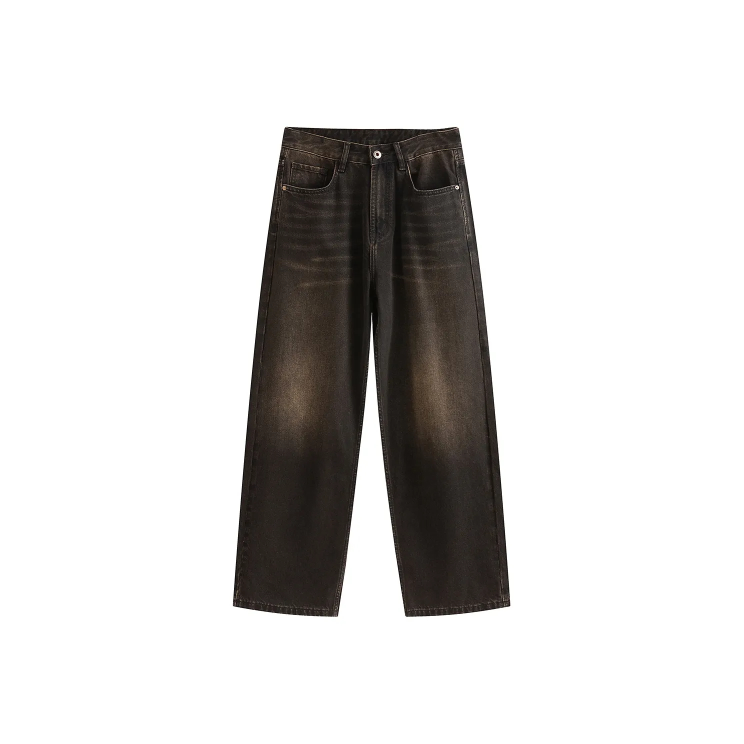 VALKOMM Чернильно-черные унисекс джинсы