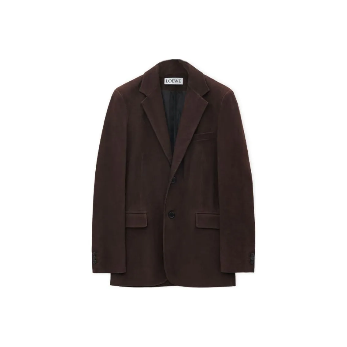 LOEWE SS25 Leather Jacket Men's Brown