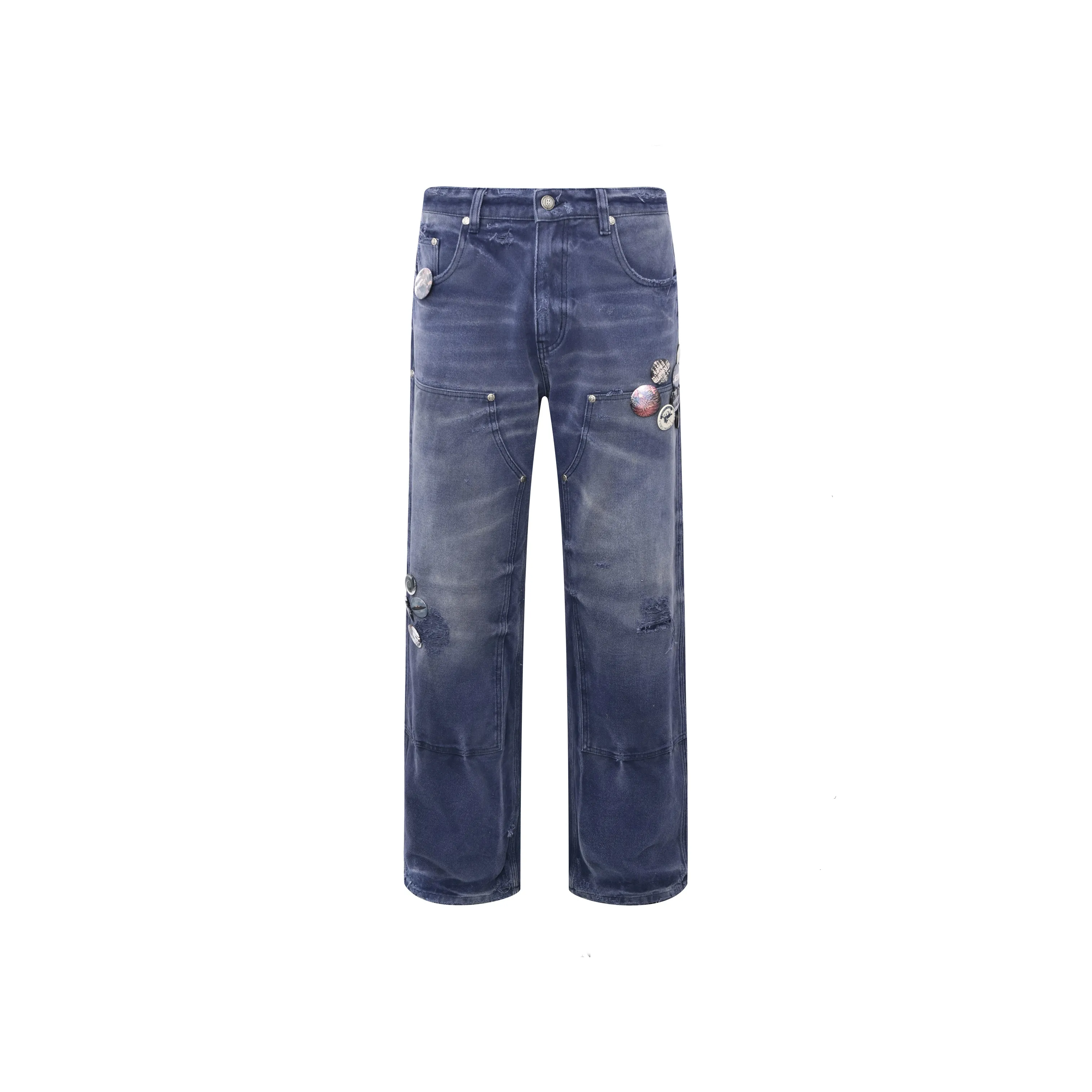 BIRTH OF ROYAL CHILD Cargo Pants Unisex Washed Blue