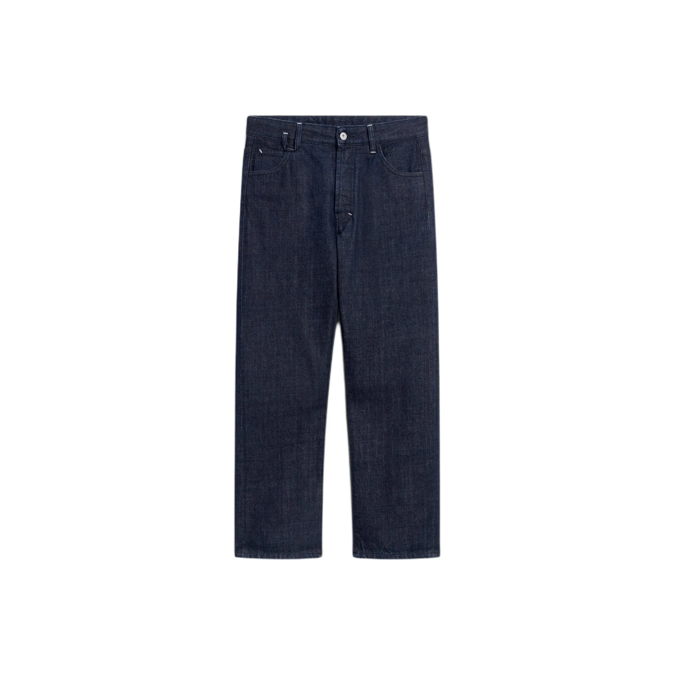 Jacquemus SS25 Cropped Jeans Men's DARK NAVY/Dark Marine Blue
