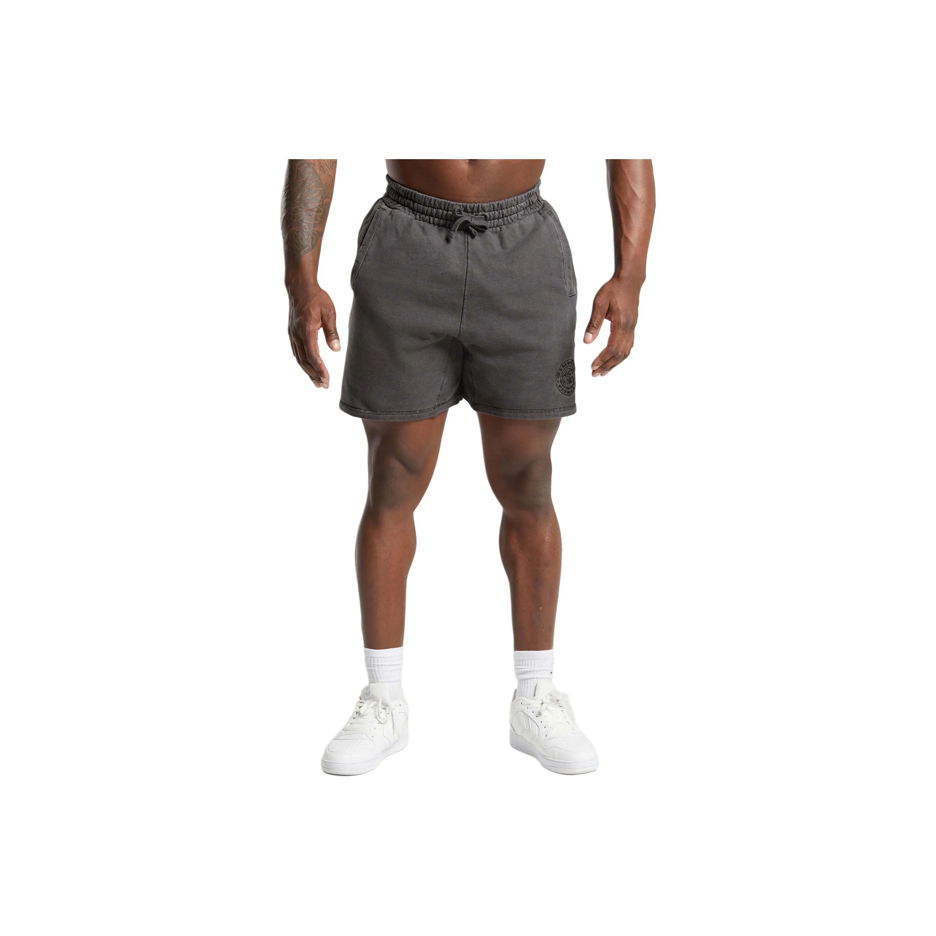 GYMSHARK Премиум Legacy Шорты Повседневные шорты Мужские Угольно-серый