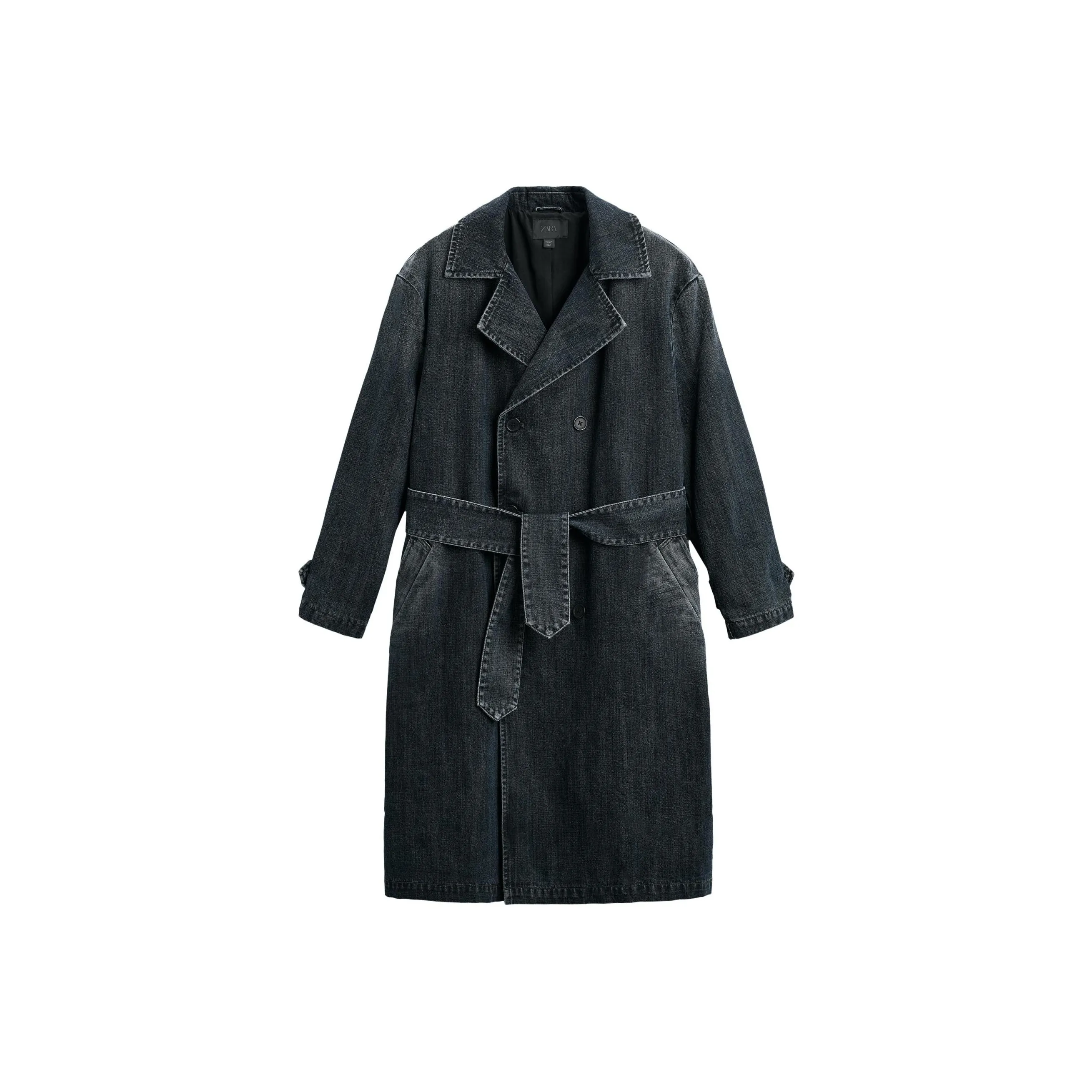 ZARA New Year Trench Coats Men's Blue