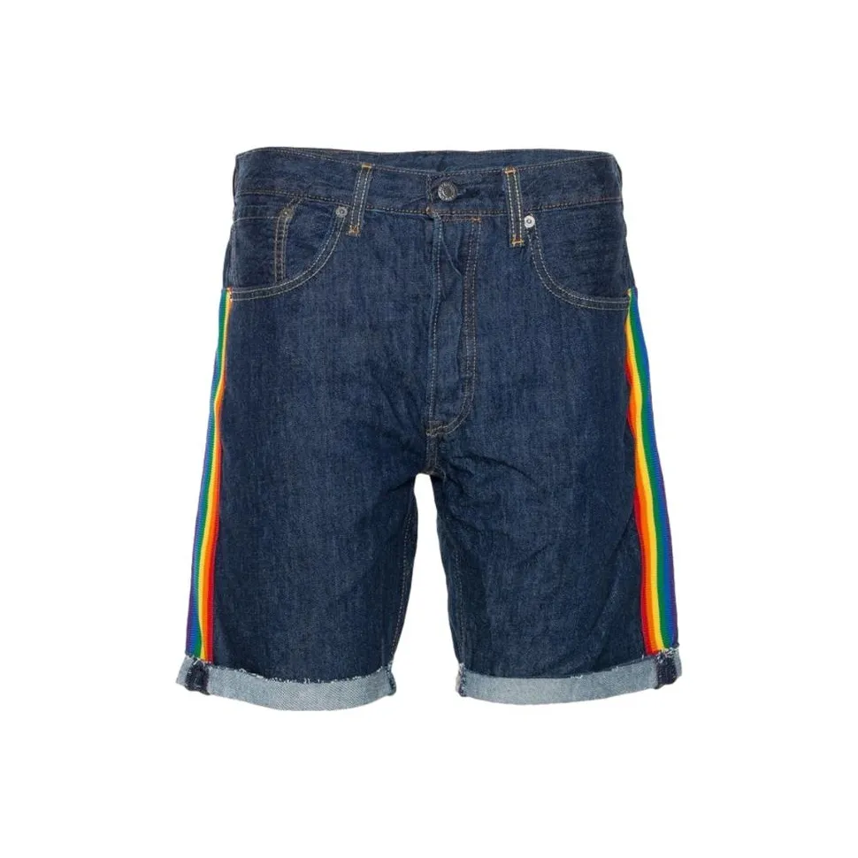 Levis Blue Men's Denim Shorts Левис Синий Мужские Джинсовые Шорты