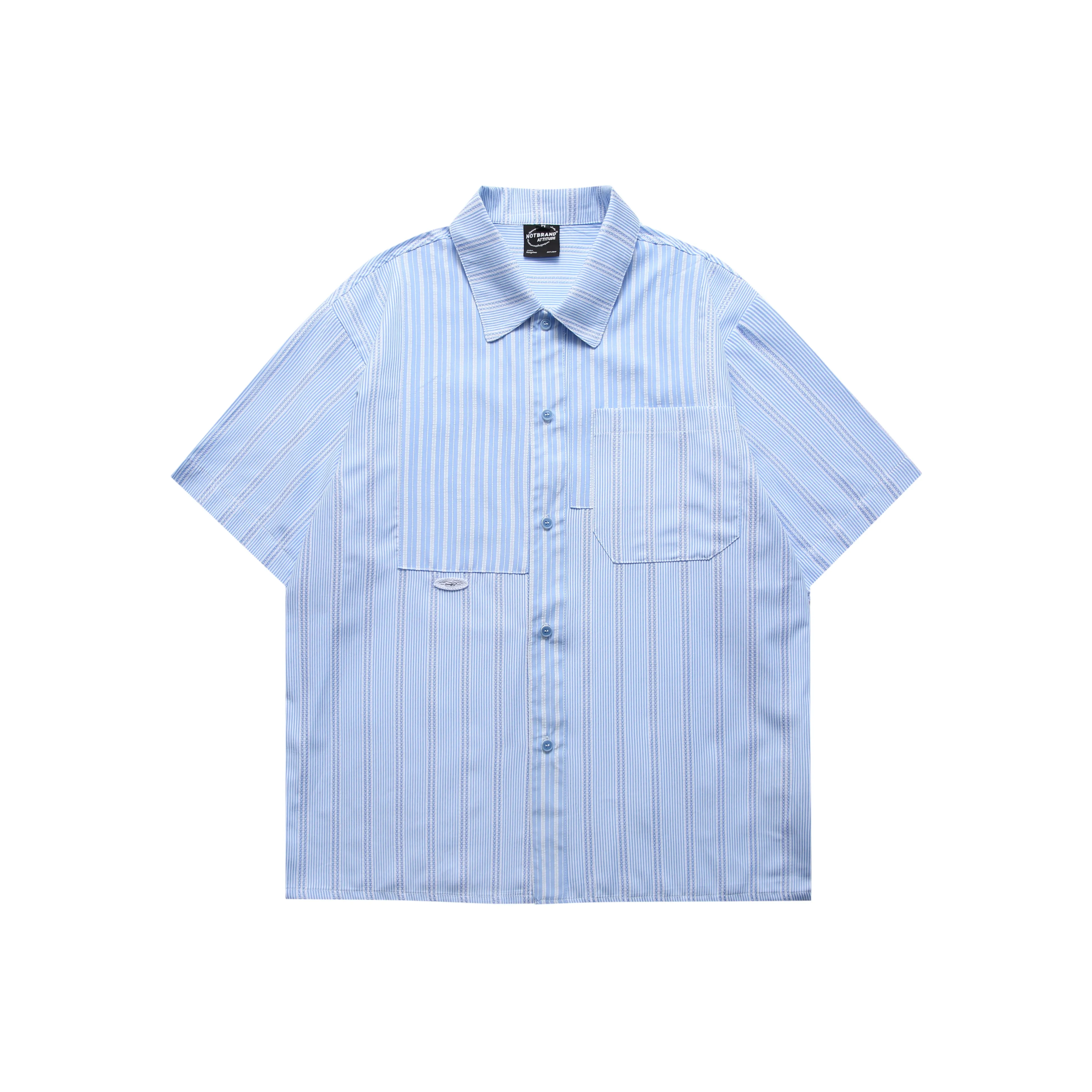 NOT BRAND ATTITUDE Рубашка Унисекс Light Синий