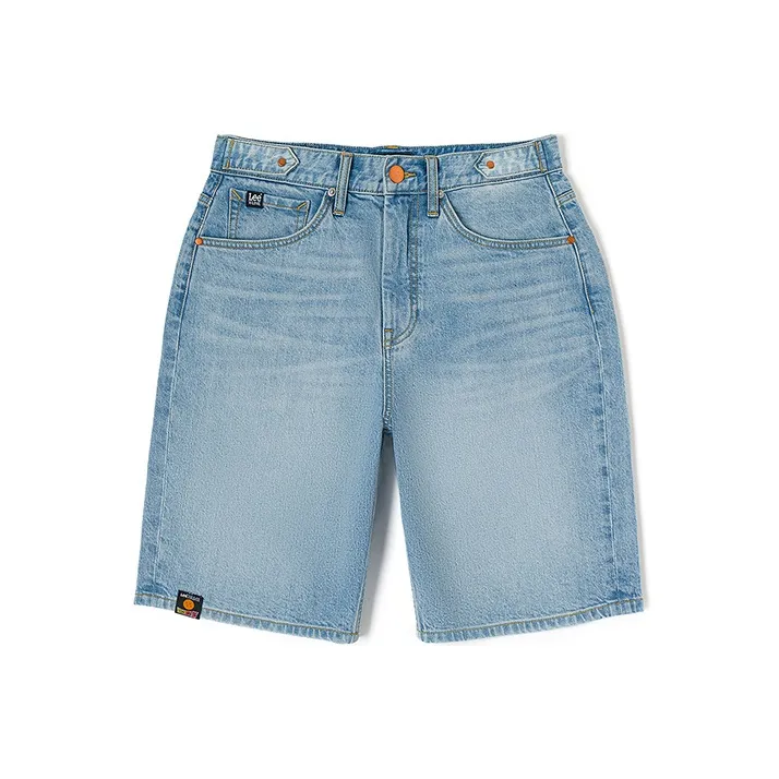 Dragon Ball X Lee X Dragon Ball Co brand Denim Shorts Men's Light Blue