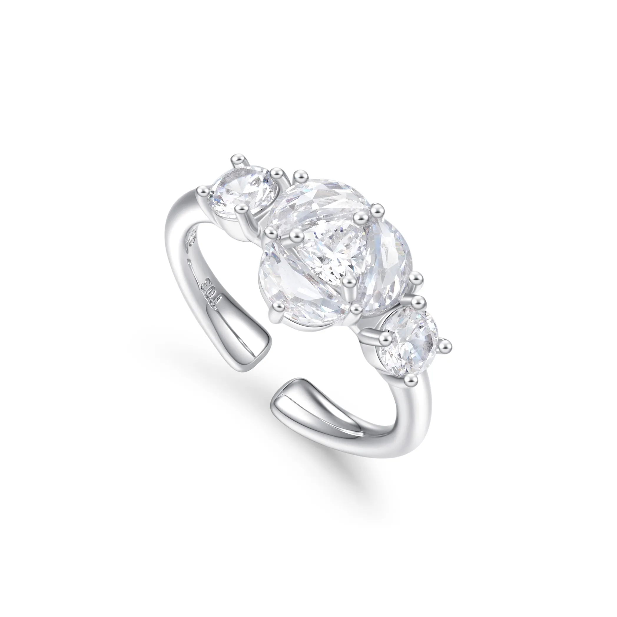 Abyb Charming Кольца из меди с родиевым покрытием женские