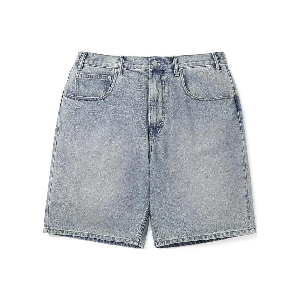 Thisisneverthat SS24 Вымытый деним Короткие джинсовые шорты Унисекс Вымытый синий
