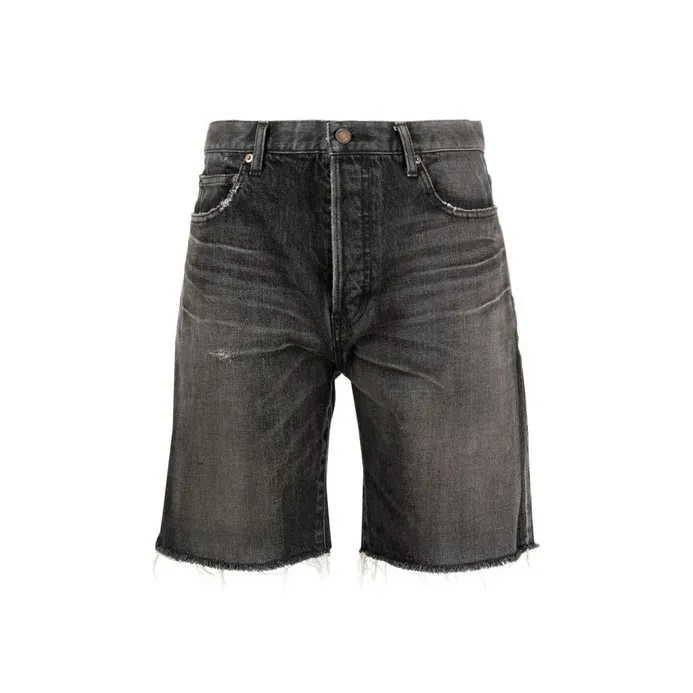 SAINT LAURENT Denim Shorts Men's Black