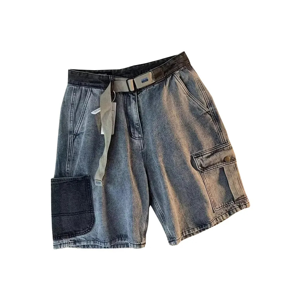 GEOGRE ALEX Джинсовые шорты Мужские Синие