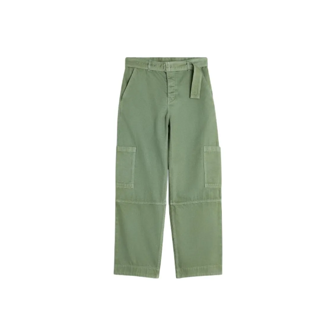 Maison Kitsune SS25 Карго Брюки Мужские Grass Зеленый