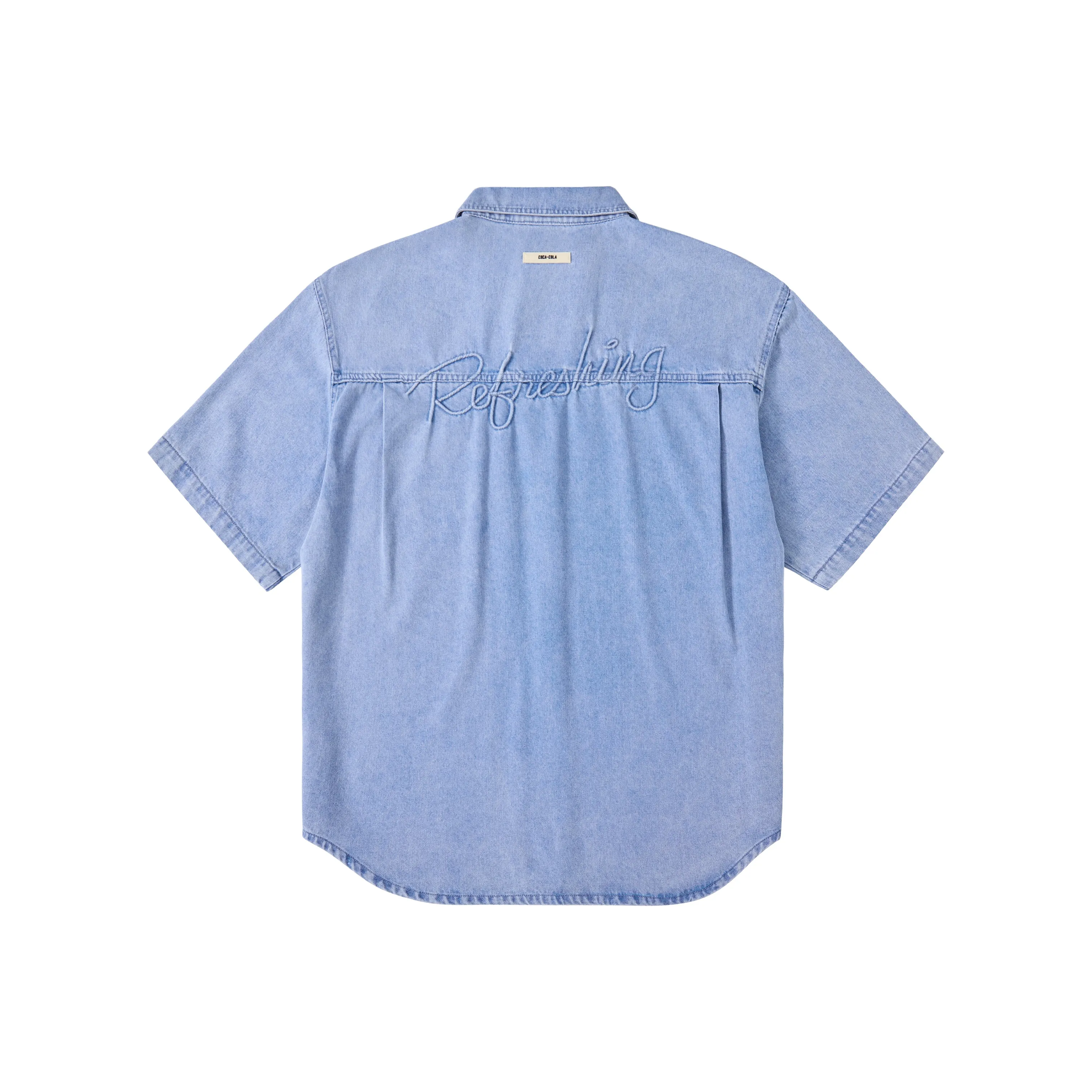 COCA COLA Рубашка Унисекс Джинсовый синий