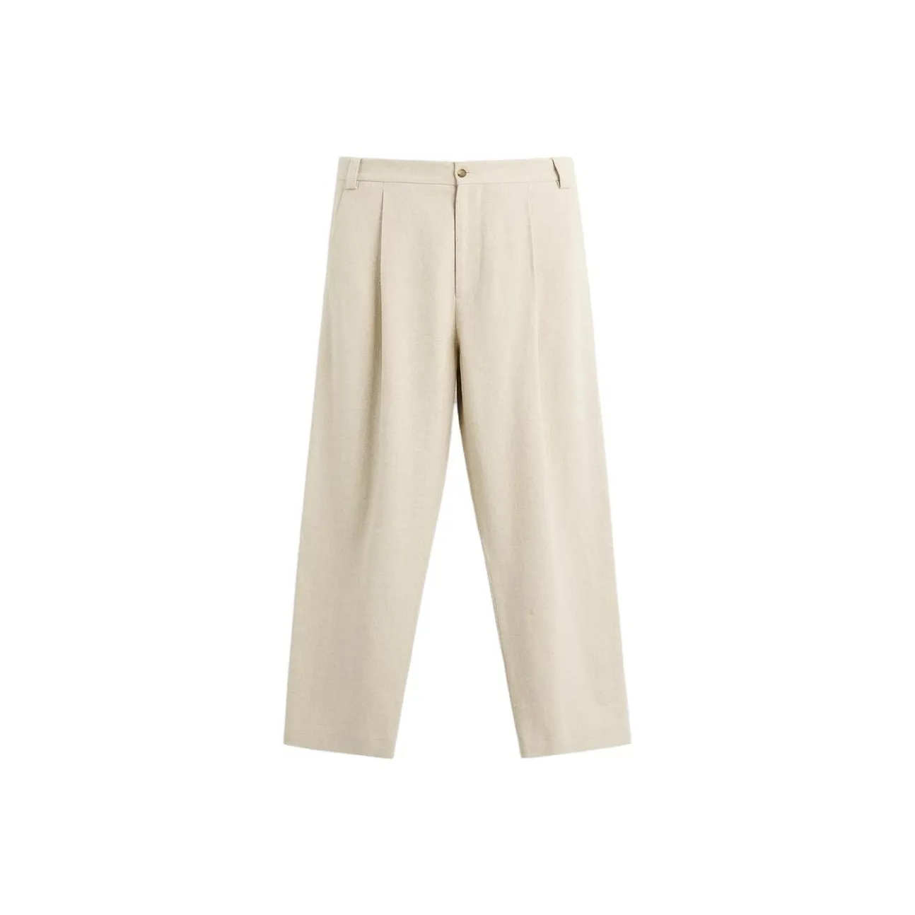 ZARA Костюм Брюки Мужские Нюдовый Бежевый