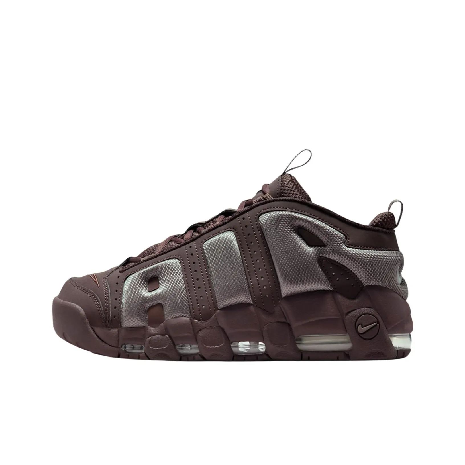 Nike Air More Uptempo Slip-Resistant Abrasion-Resistant MID Топ Винтажные Баскетбольные Кроссовки Унисекс Коричневый