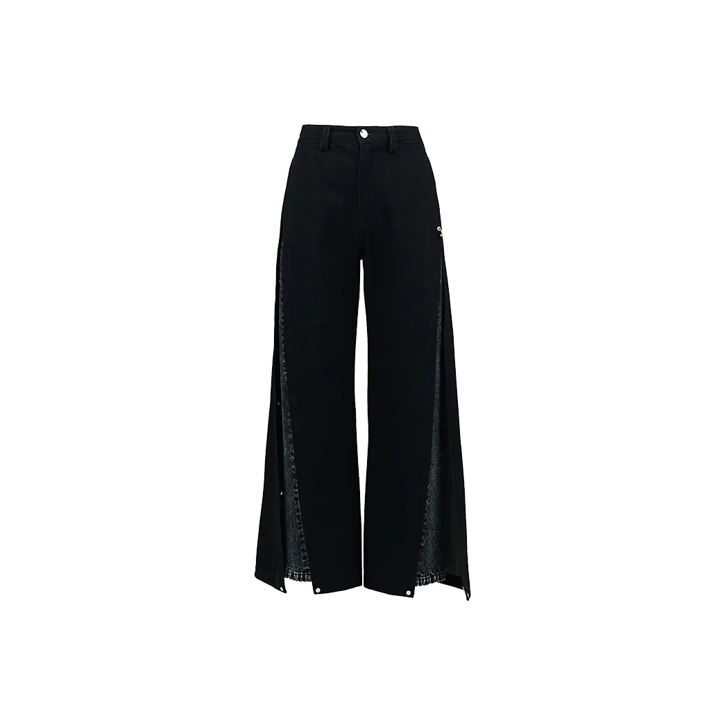 455EMBLE Черные Унисекс Джинсы