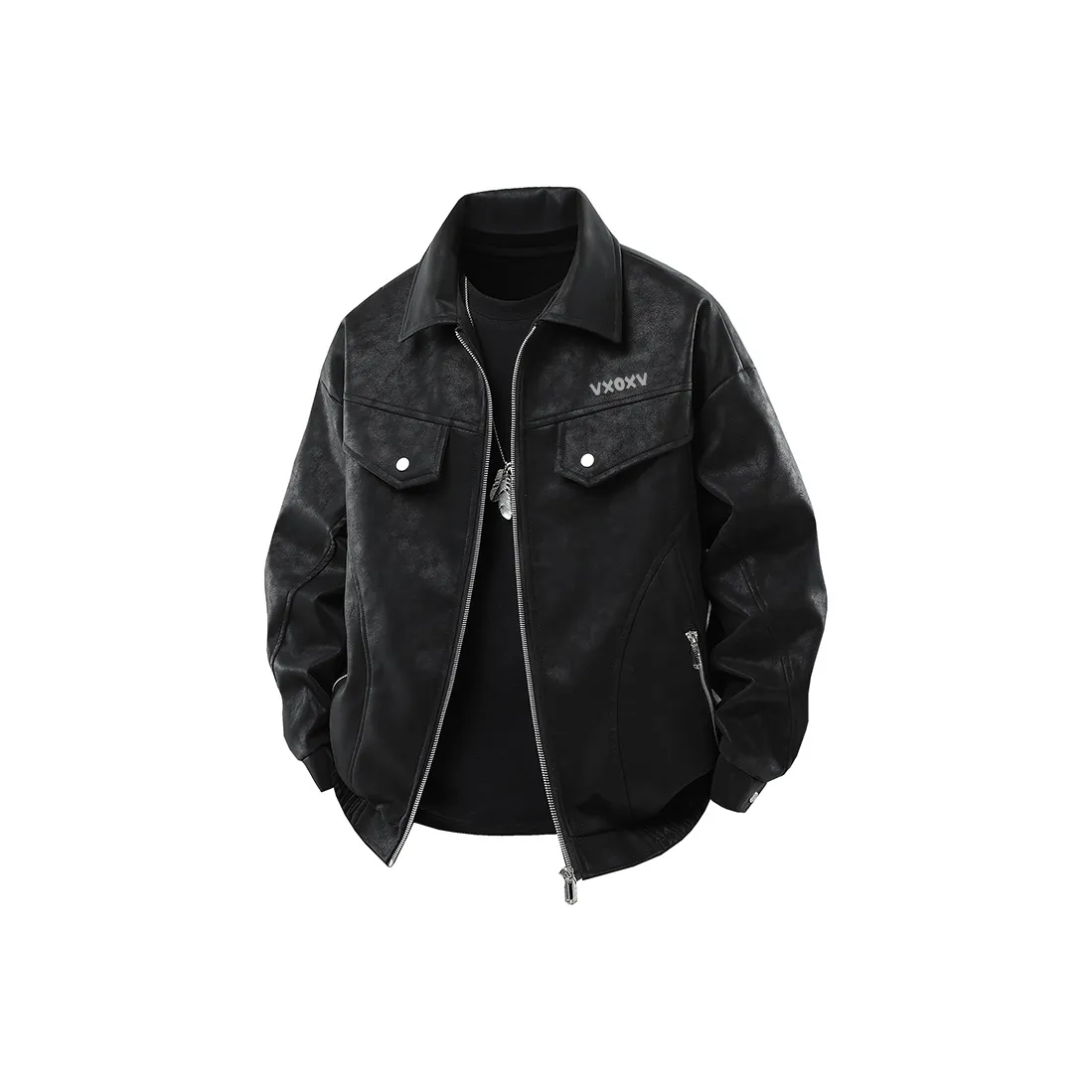 VXOXV Leather Jackets Unisex