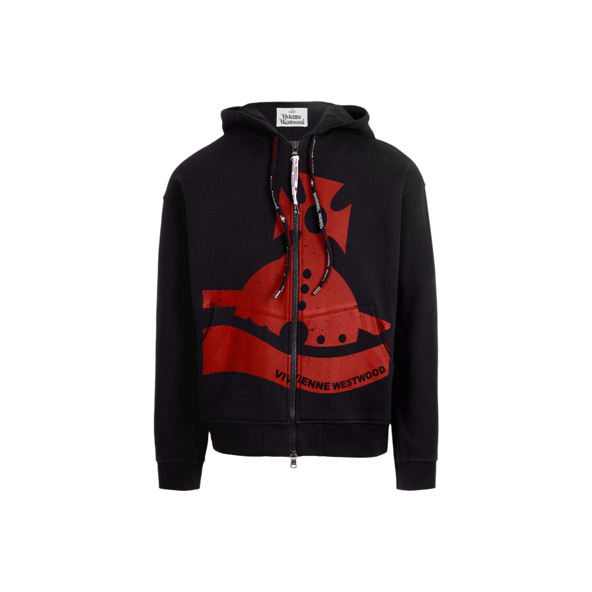 Vivienne Westwood Sunken Orb Zipped Hoodie