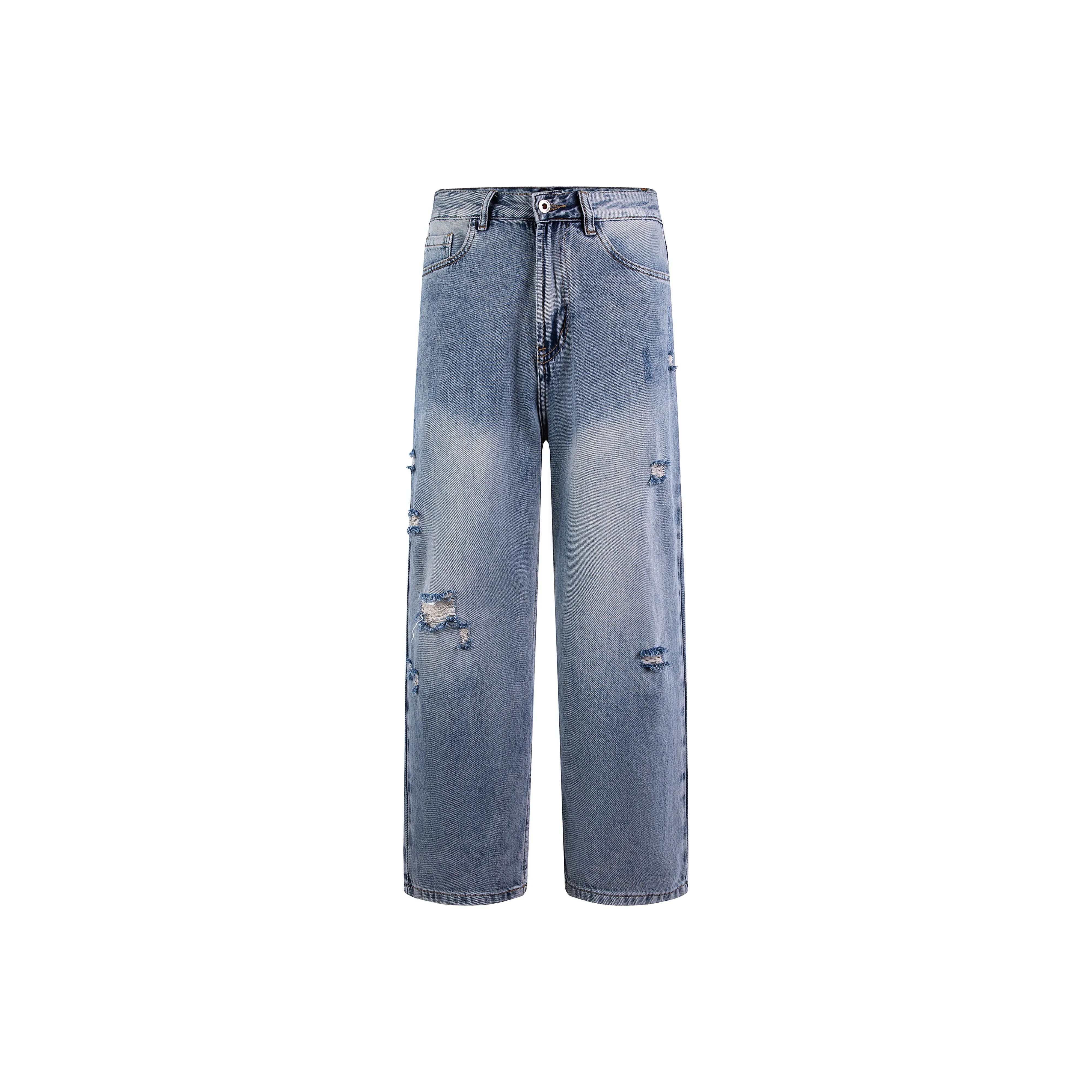 A3G4 Туманный серый Унисекс Джинсы