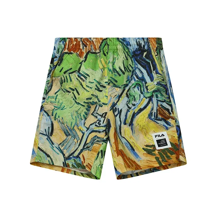 FILA Vincent Van Gogh Casual Shorts Men's All Over Print