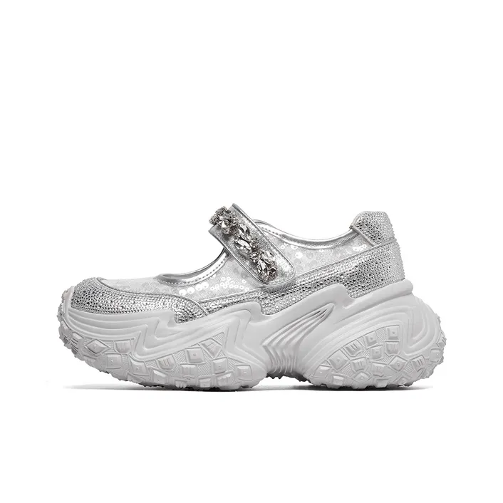 Lee Cooper Платформа Французский Принцесса Туфли Мэри Джейн 6 см Женские