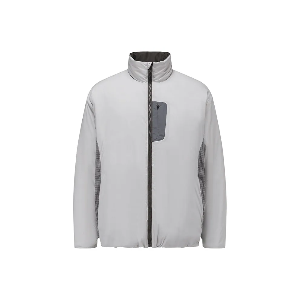 XINQITIAN Puffer Jacket Men's Cool Wall Gray