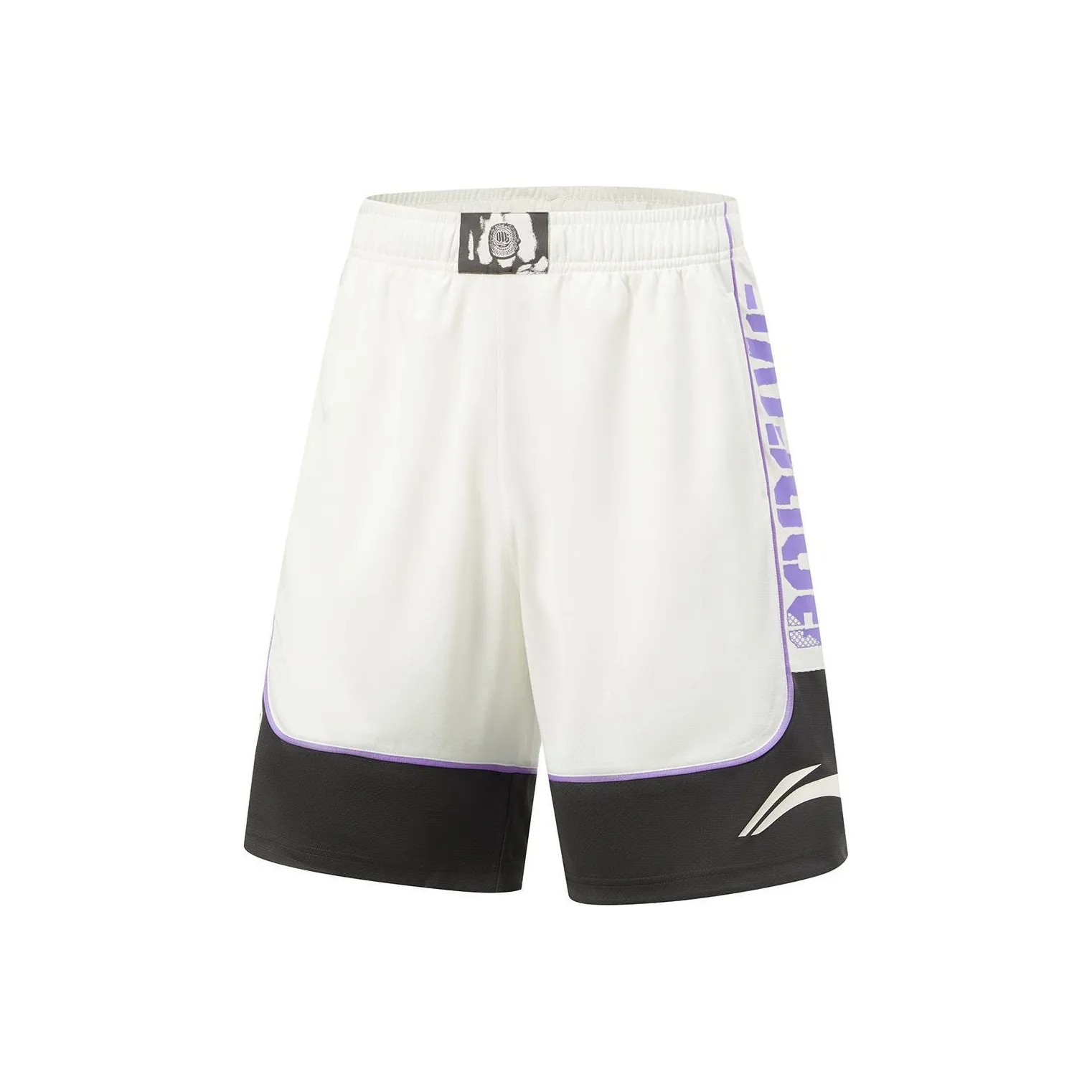 LINING Badfive Повседневные шорты Мужские Айвори Обсидиановый серый