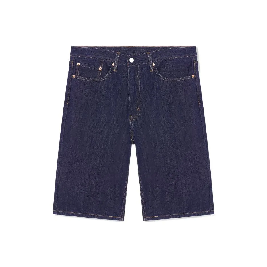 Levis Blue Men's Denim Shorts Левис Синий Мужские Джинсовые Шорты