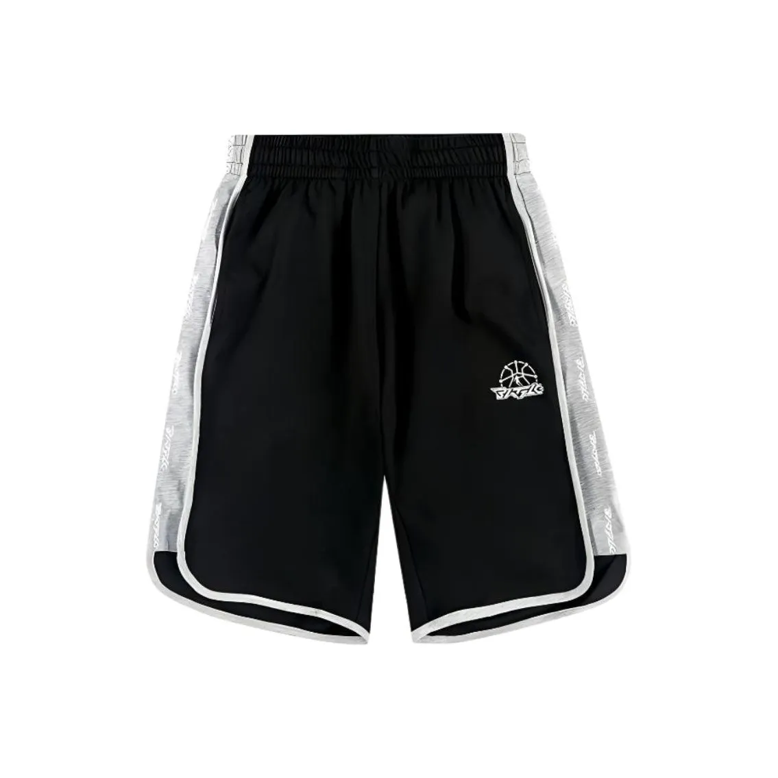 QIAODAN Casual Shorts Men's Black/Gray Heather Gray