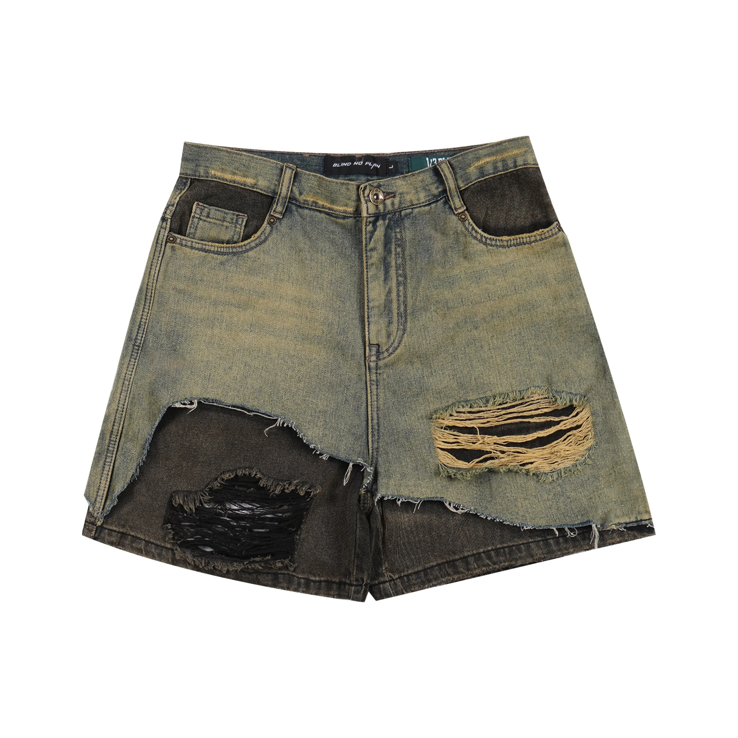 BLIND402 Denim Shorts Women's Yellow