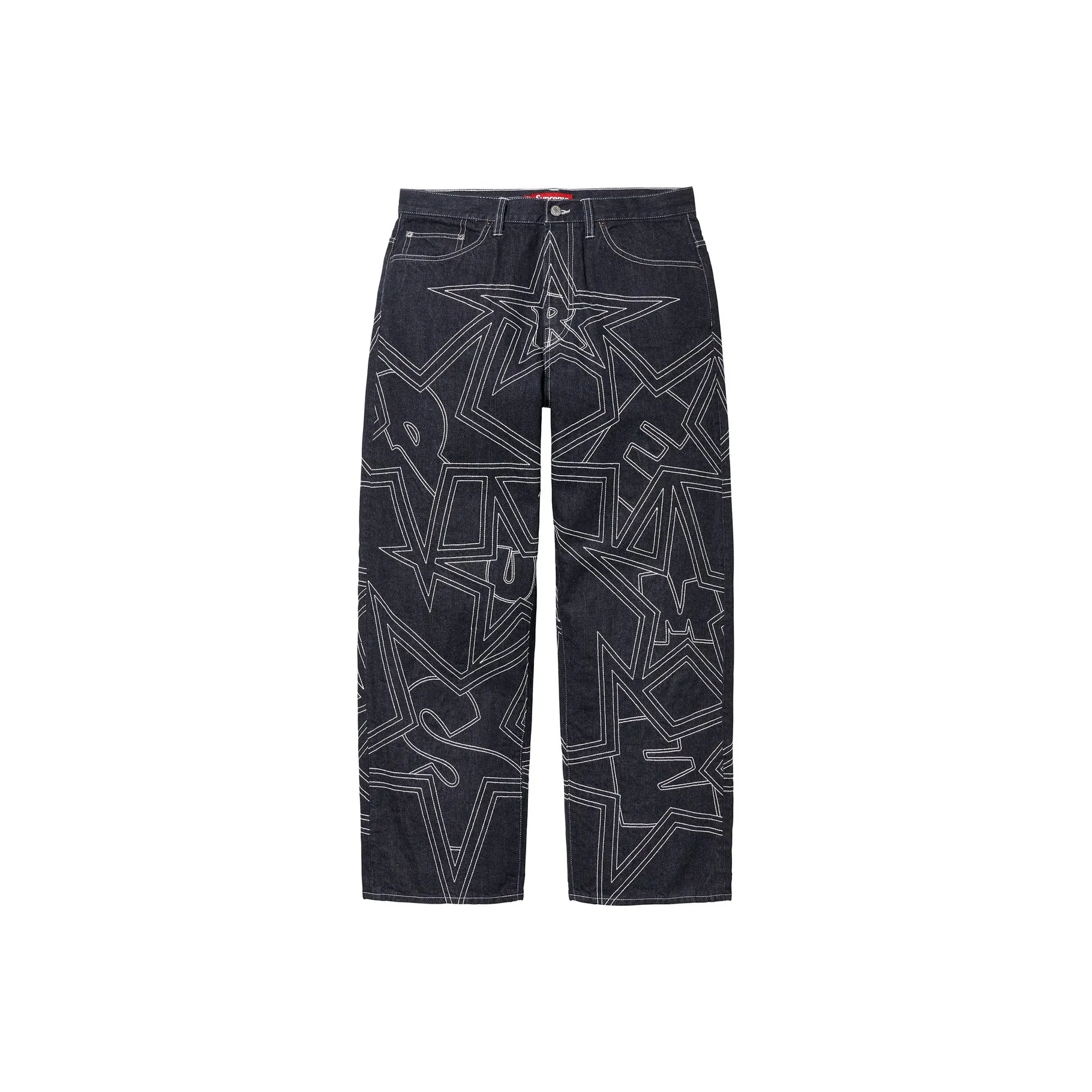 Supreme Stars Topstitch Baggy Jean
