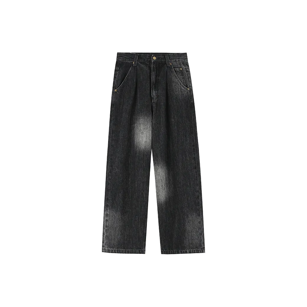 WULISHAONIAN Jeans Unisex Exposure Film Black