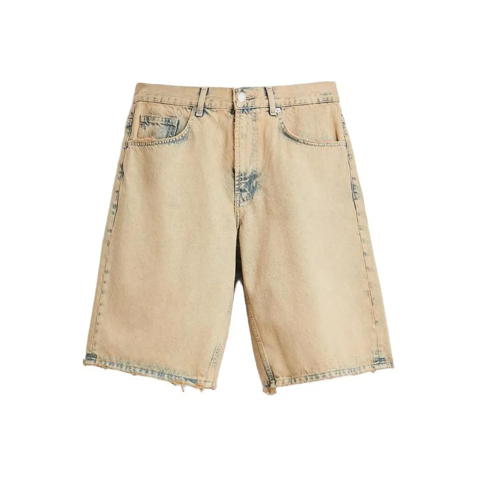 ZARA Denim Shorts Men's Gold